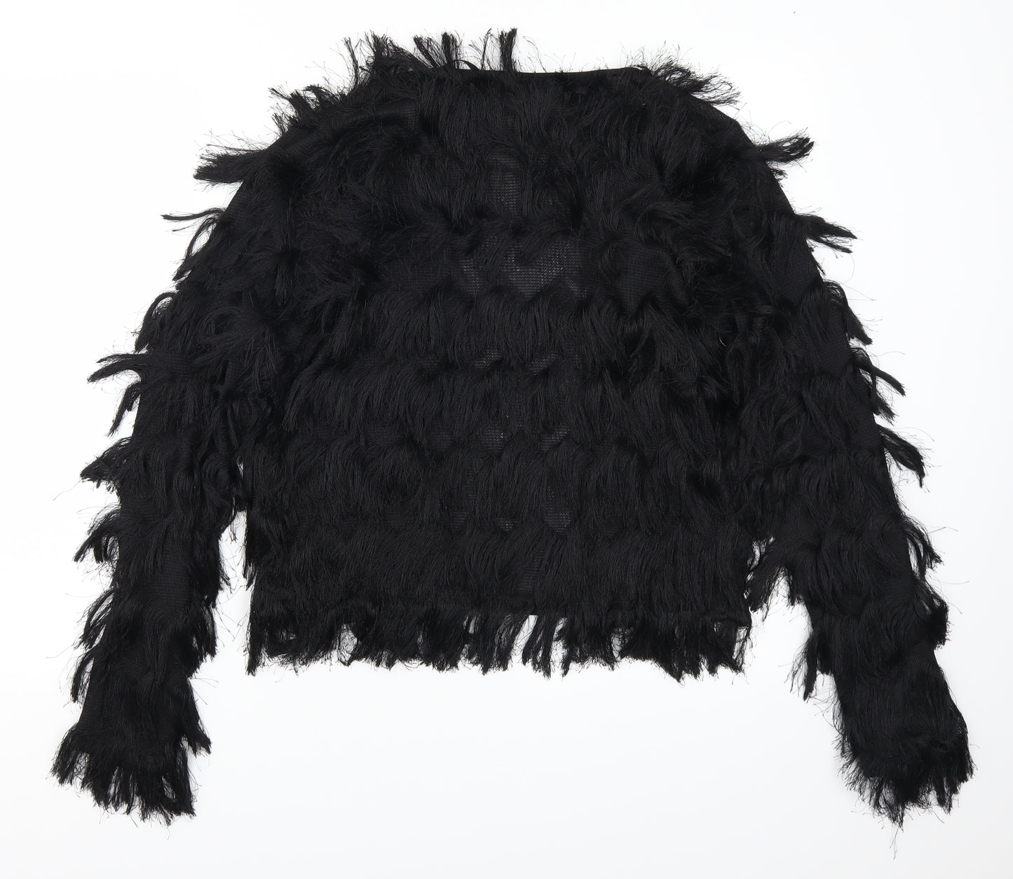 Primark Womens Black   Cardigan Jumper Size 10  - Fluffy