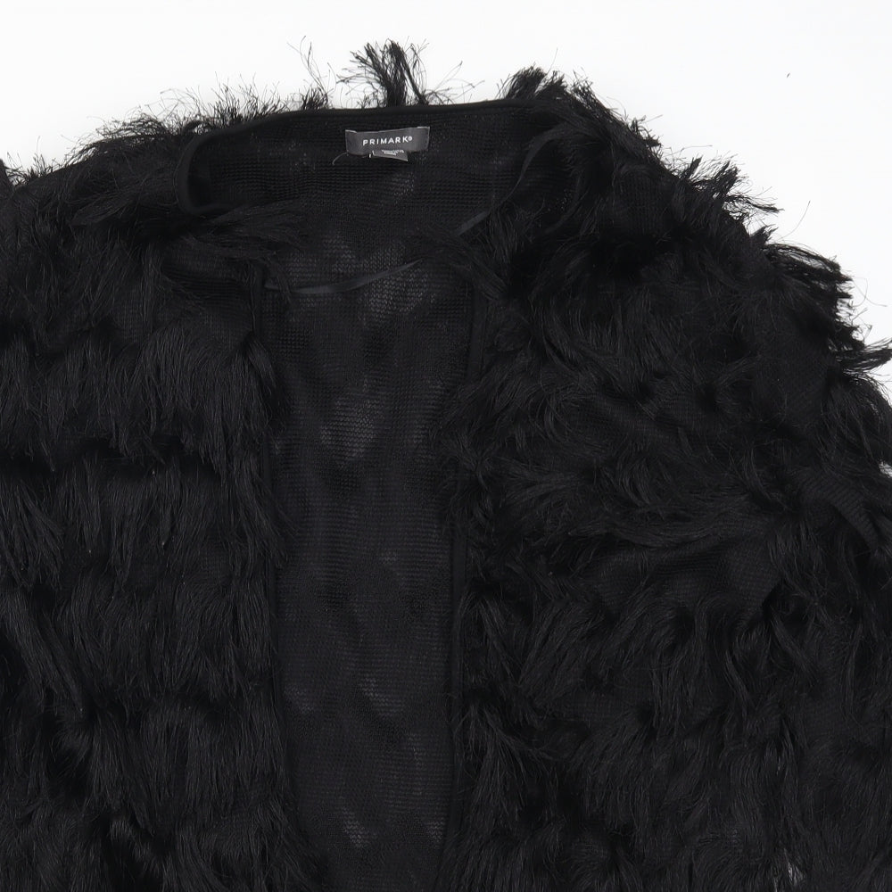 Primark Womens Black   Cardigan Jumper Size 10  - Fluffy