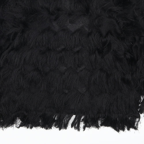 Primark Womens Black   Cardigan Jumper Size 10  - Fluffy