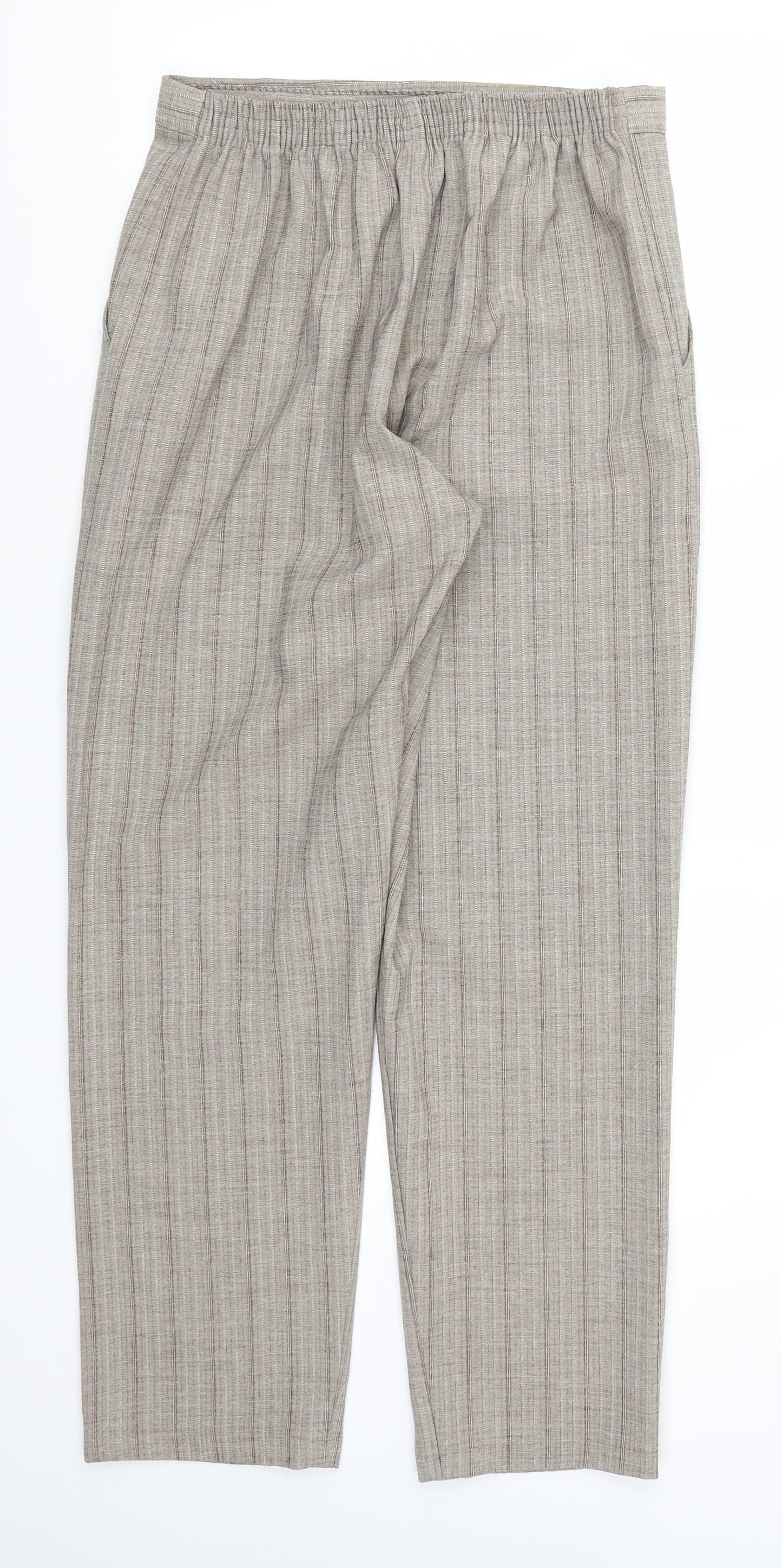 Preworn Womens Beige   Trousers  Size 12 L28 in