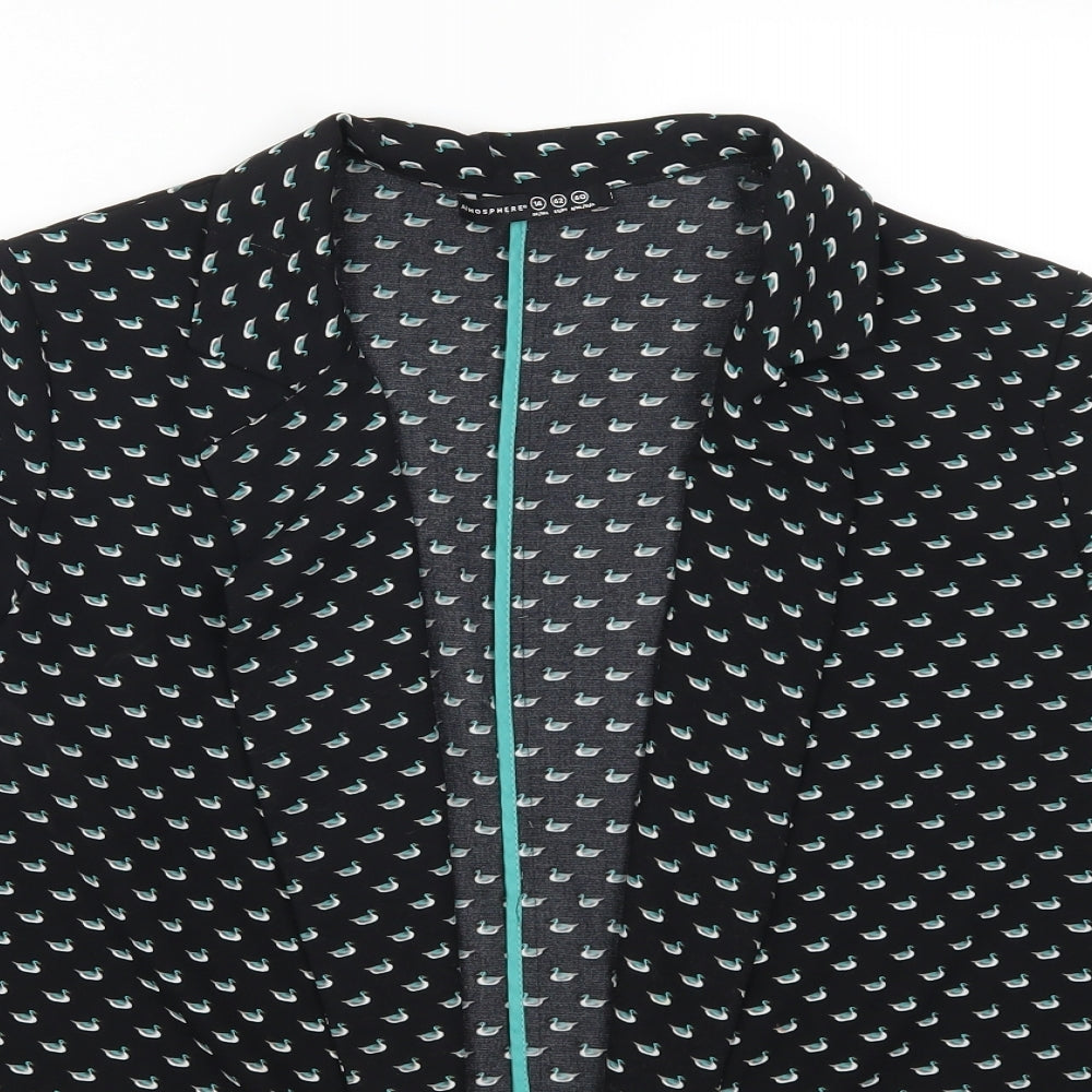 Atmosphere Womens Blue Animal Print  Jacket  Size 12  - Duck Print