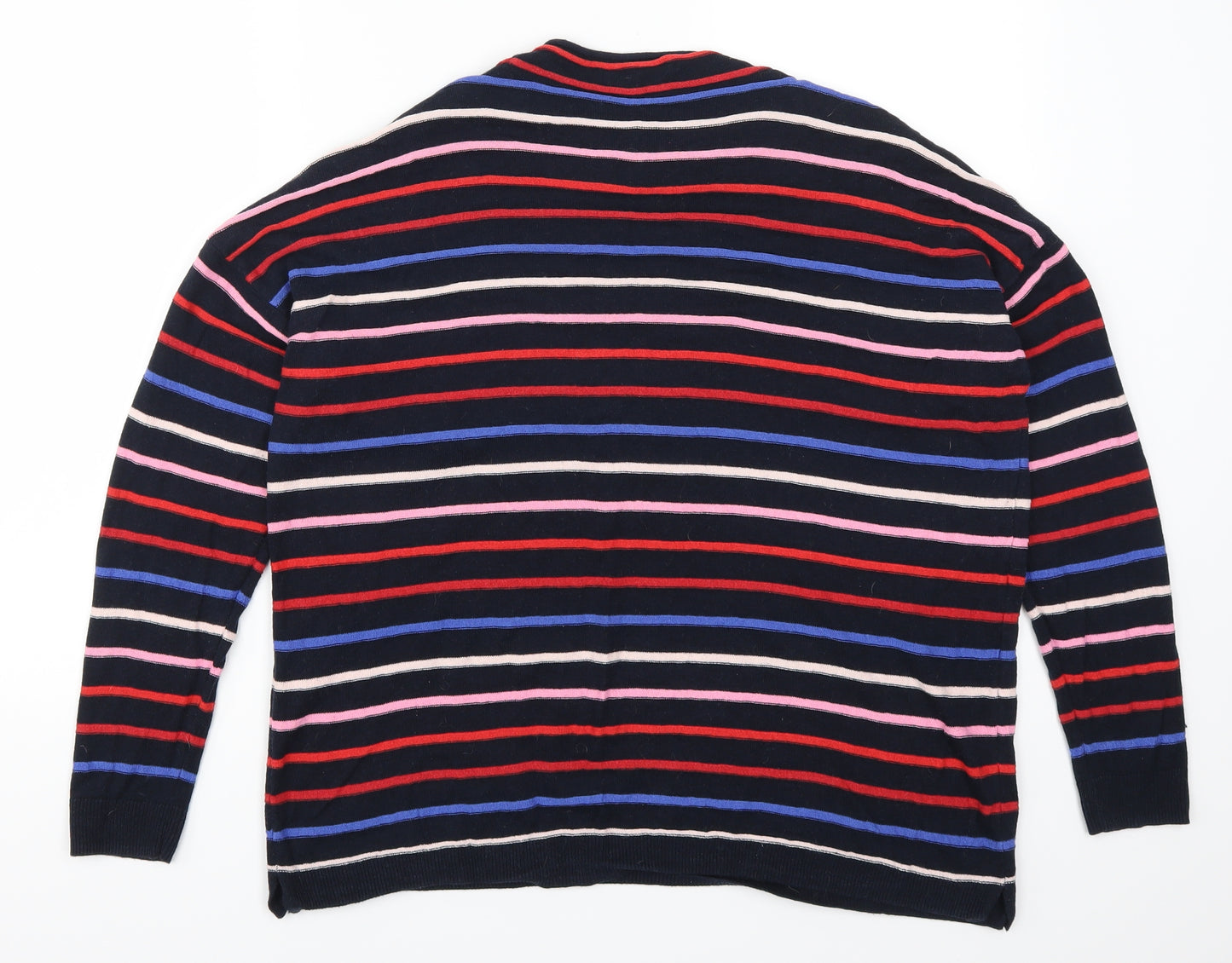 Warehouse Womens Multicoloured Striped  Pullover Jumper Size 12