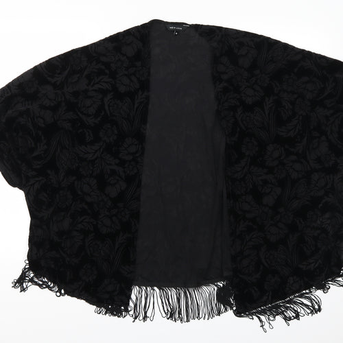 New Look Womens Black Floral  Jacket  Size 10