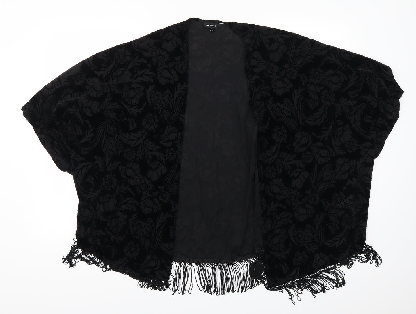 New Look Womens Black Floral  Jacket  Size 10