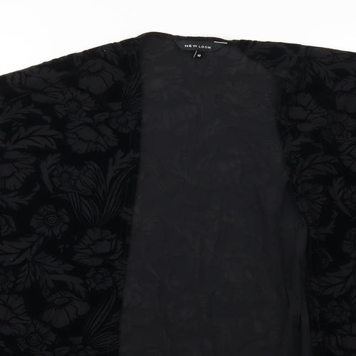 New Look Womens Black Floral  Jacket  Size 10