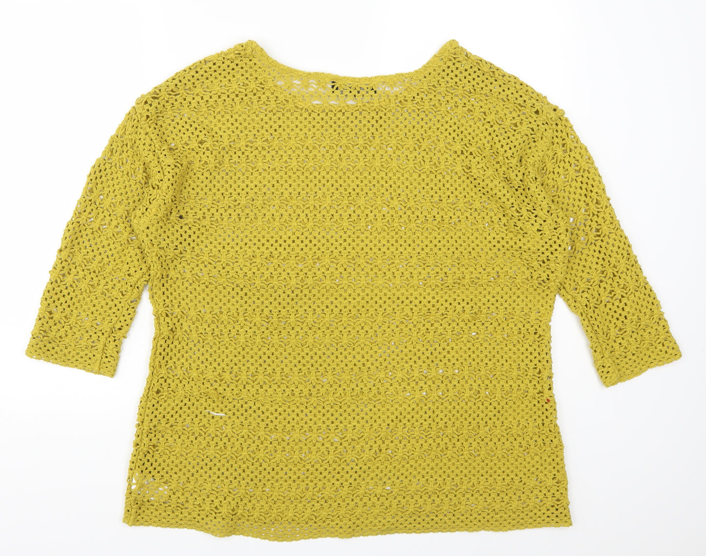 NEXT Womens Yellow   Pullover Jumper Size 20