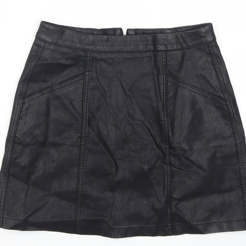 New Look Womens Black   A-Line Skirt Size 8