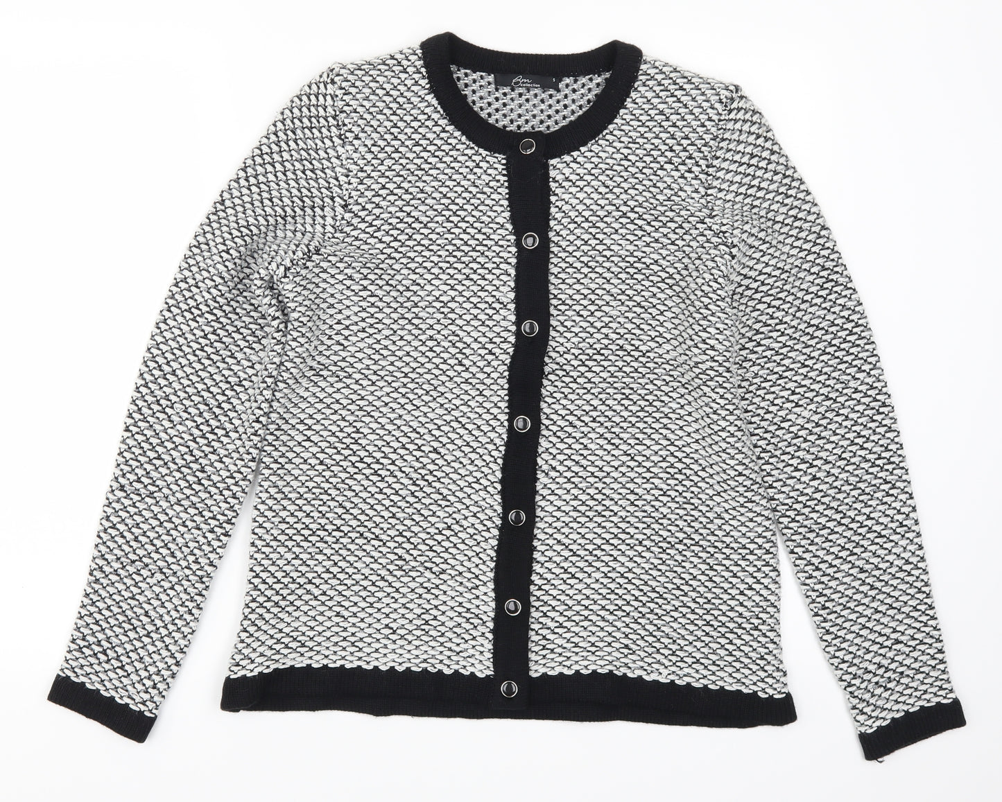 Bonmarché Womens Grey   Cardigan Jumper Size S