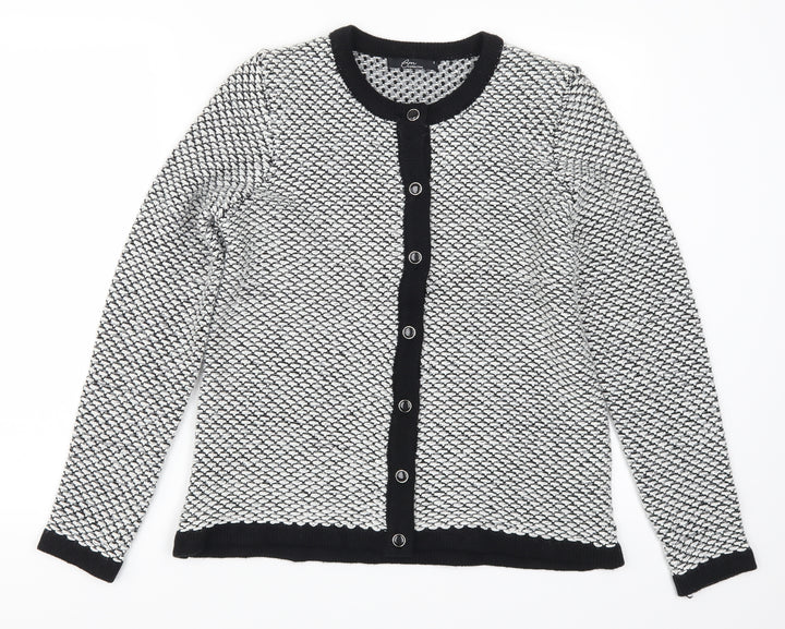 Bonmarché Womens Grey Cardigan Jumper Size S