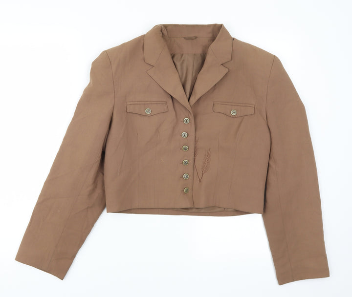 Preworn Womens Brown Jacket Size 10
