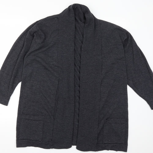 St Michael Womens Grey   Cardigan Jumper Size 12