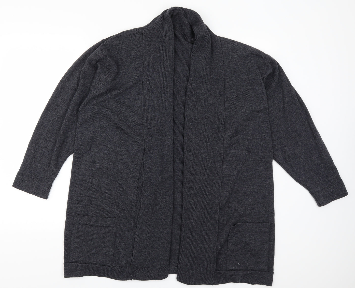 St Michael Womens Grey   Cardigan Jumper Size 12