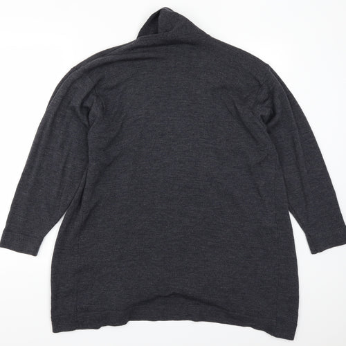 St Michael Womens Grey   Cardigan Jumper Size 12