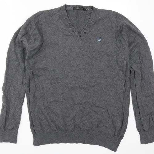 Full Circle Mens Grey   Pullover Jumper Size L