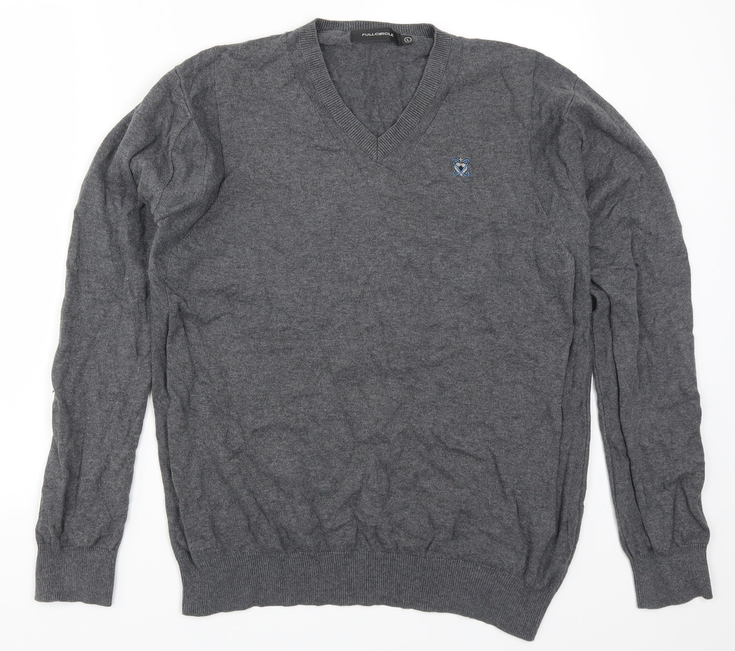 Full Circle Mens Grey   Pullover Jumper Size L