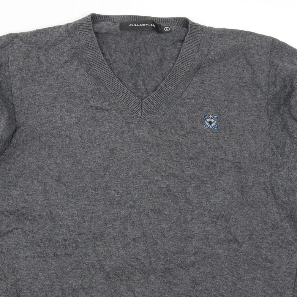 Full Circle Mens Grey   Pullover Jumper Size L