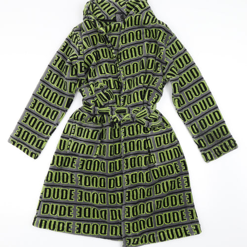 Tilt Boys Green Solid   Robe Size 10 Years  - dude