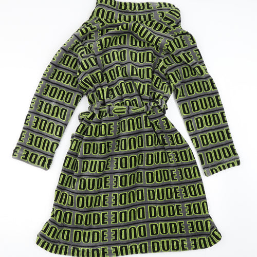 Tilt Boys Green Solid   Robe Size 10 Years  - dude