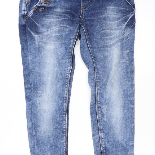 Sevda Womens Blue  Denim Skinny Jeans Size 10 L27 in