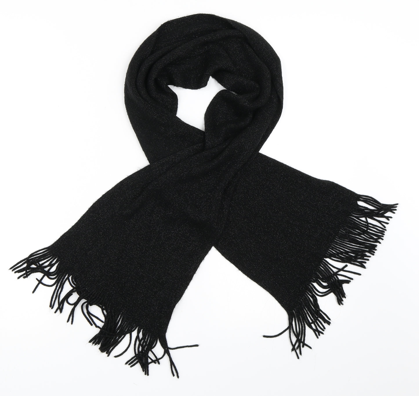 Preworn Womens Black    Scarf