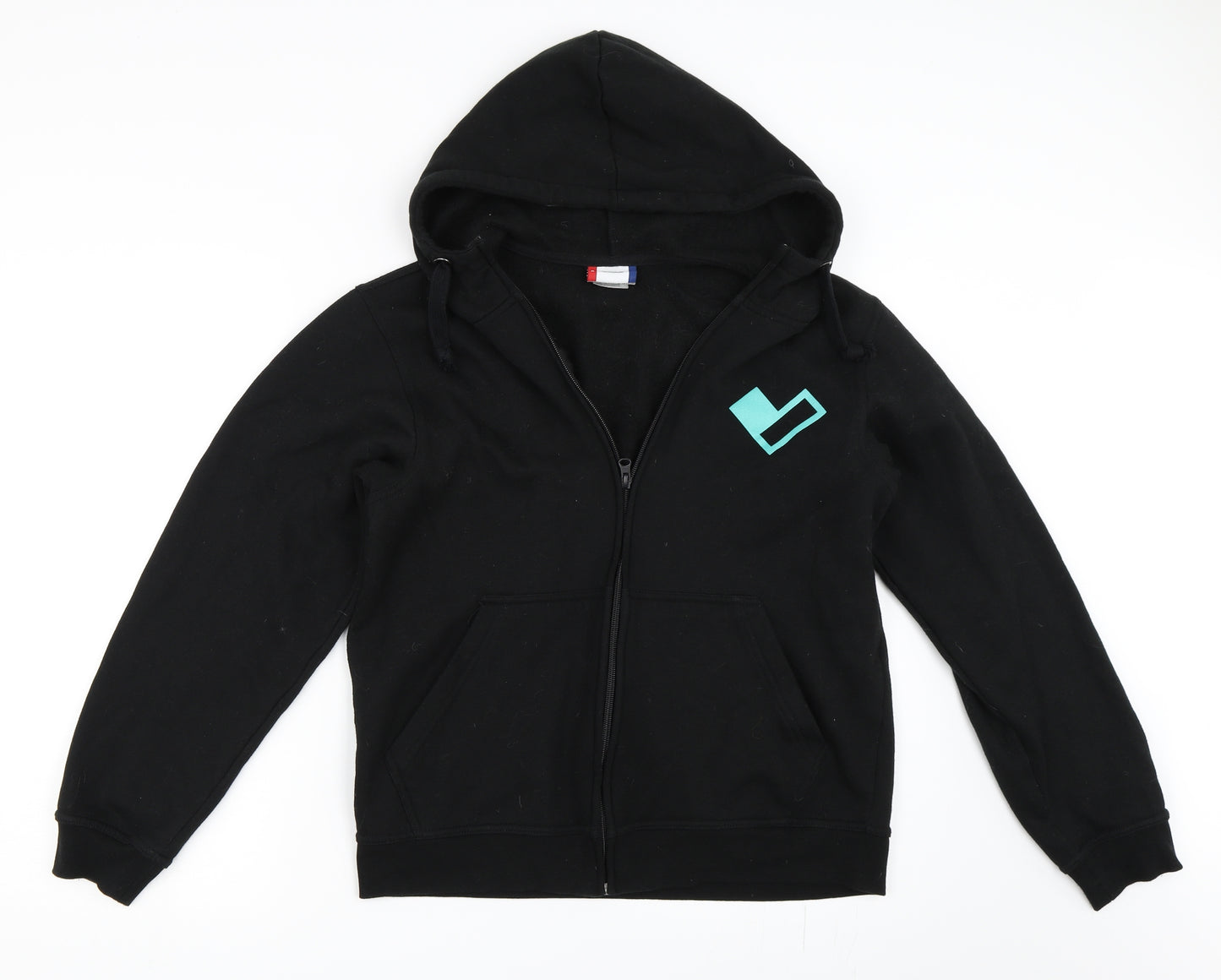 Clique Mens Black   Full Zip Hoodie Size M