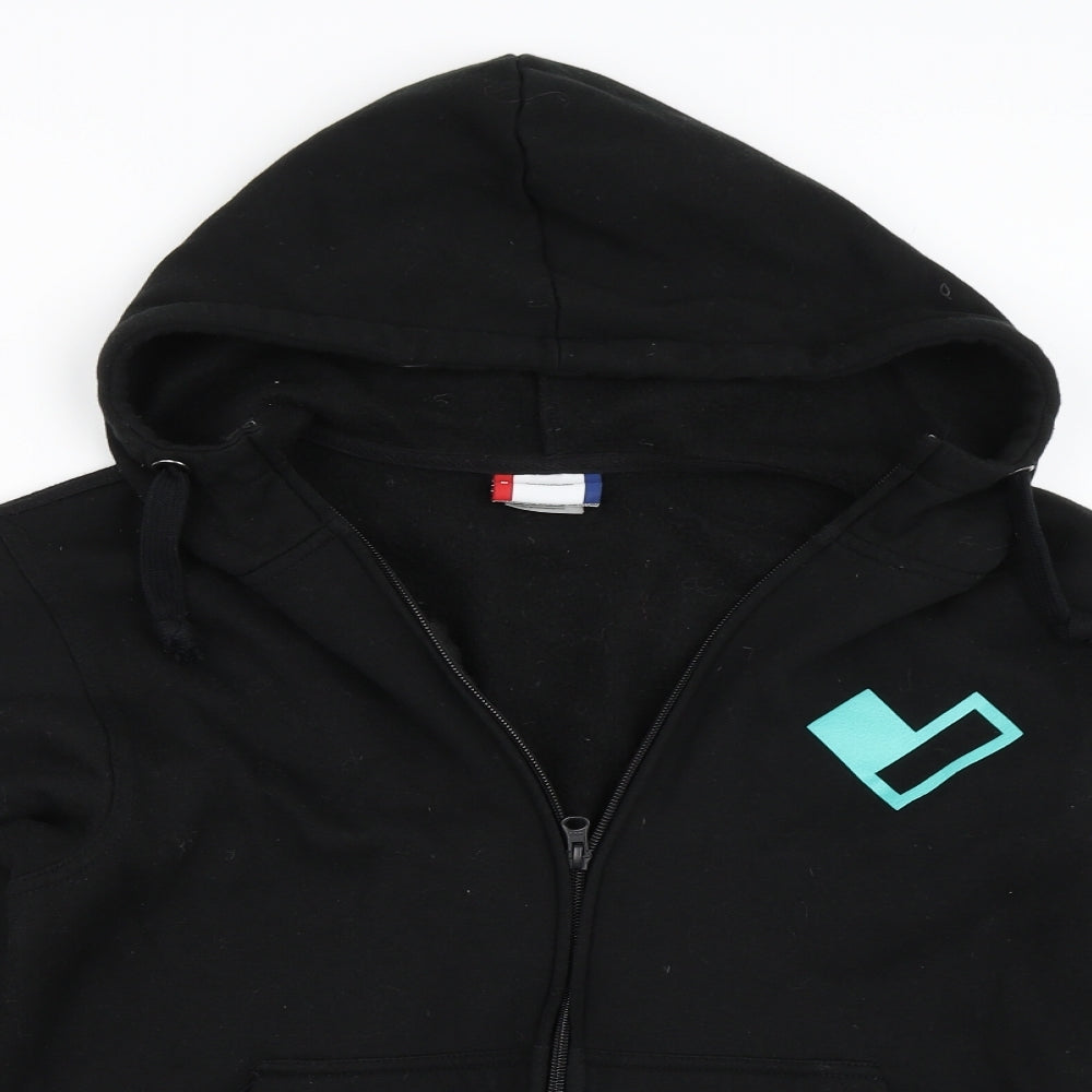 Clique Mens Black   Full Zip Hoodie Size M