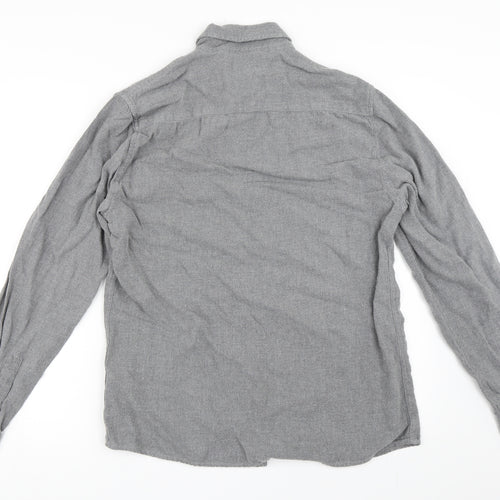 Easy Mens Grey    Button-Up Size M