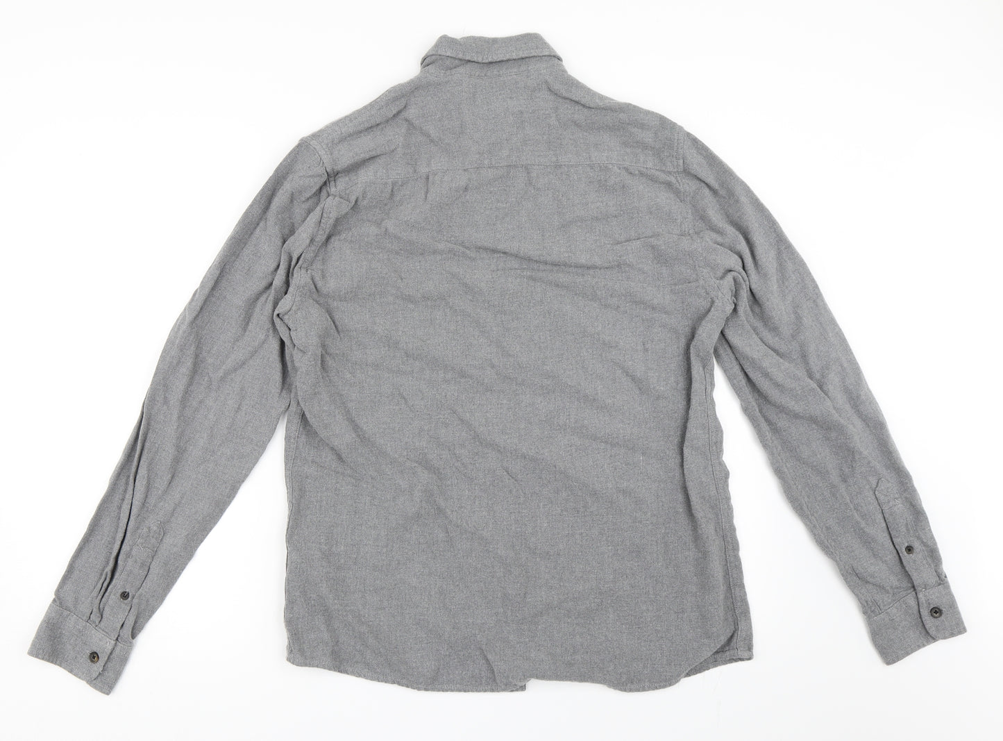 Easy Mens Grey    Button-Up Size M