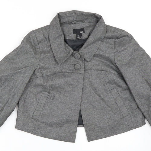 H&M Womens Grey   Jacket Blazer Size 38
