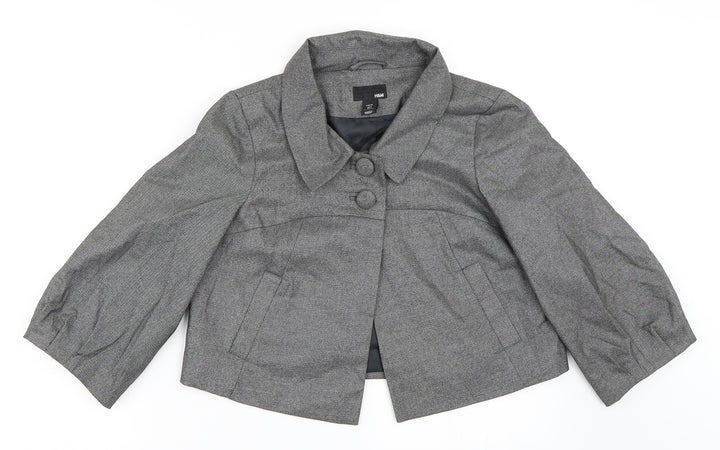 H&M Womens Grey   Jacket Blazer Size 38