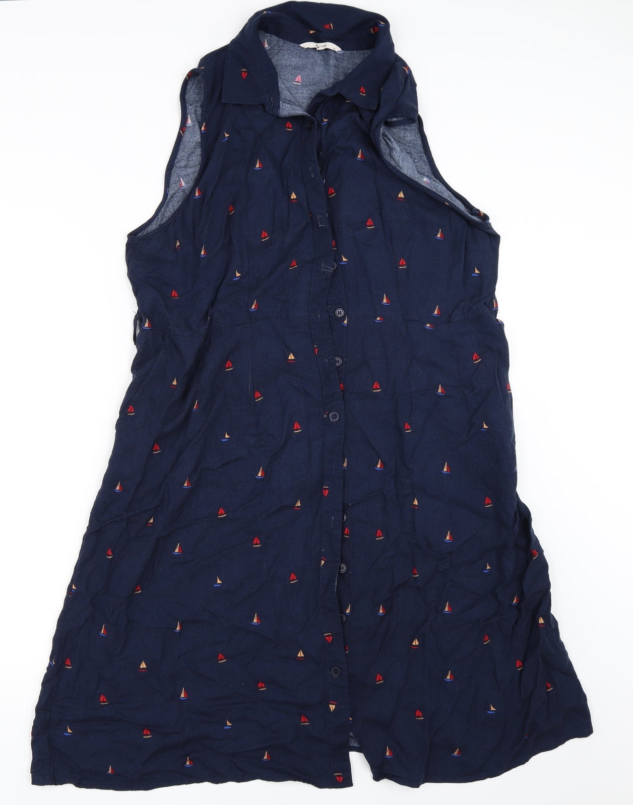 TU Womens Blue   Shirt Dress  Size 20