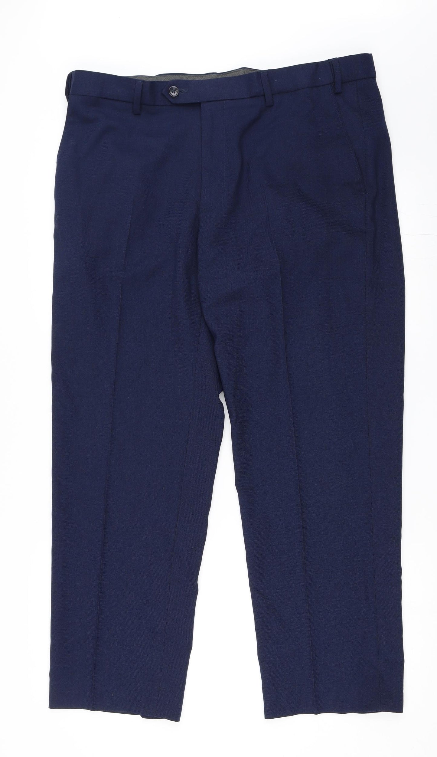 Marks and Spencer Mens Blue   Trousers  Size 36 in L29 in