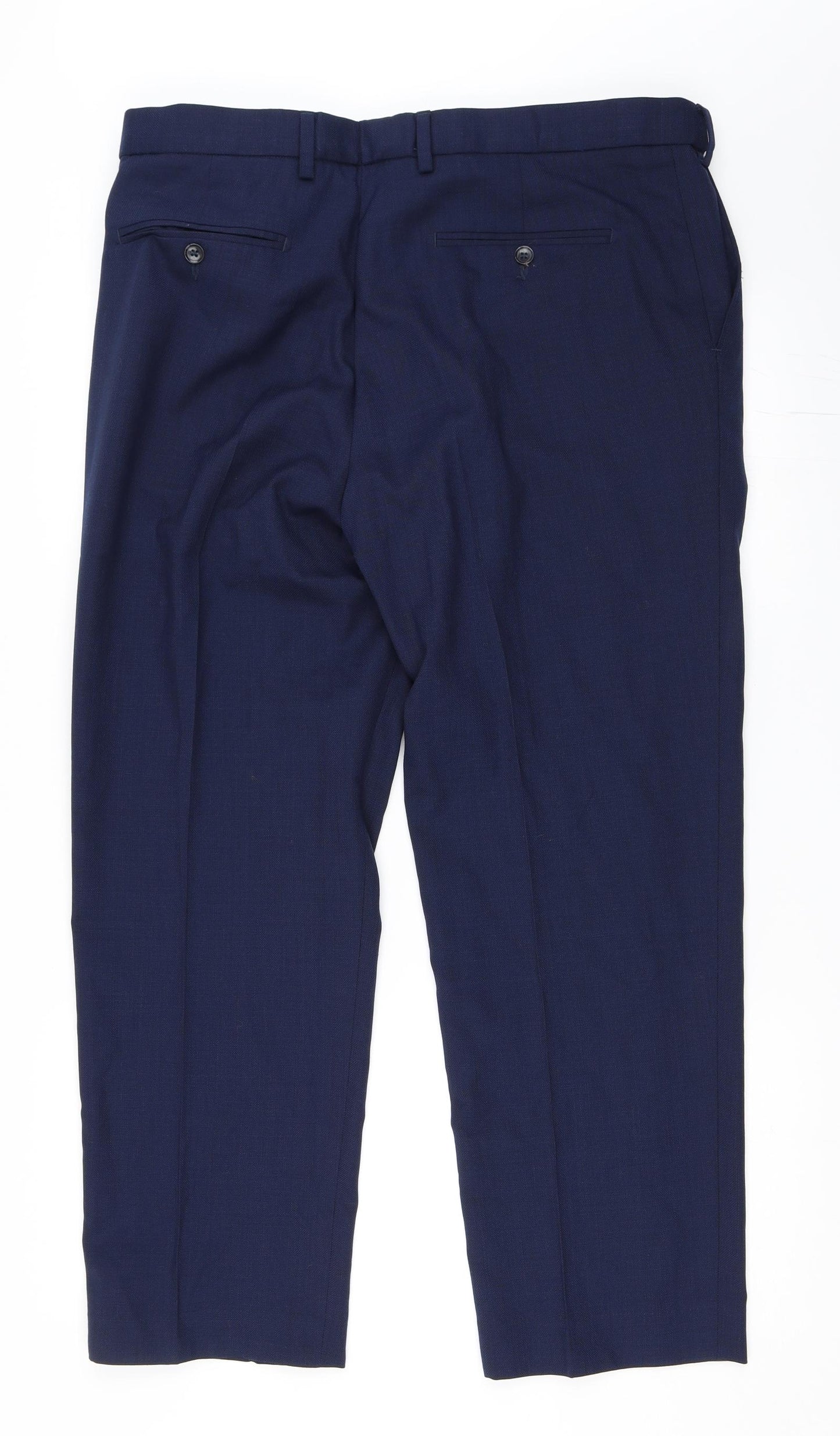 Marks and Spencer Mens Blue   Trousers  Size 36 in L29 in