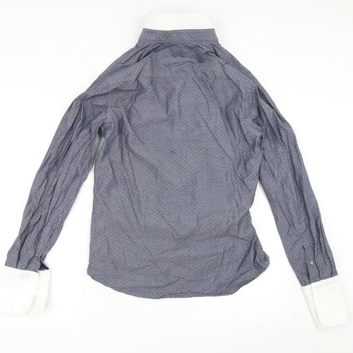 River Island Mens Blue    Button-Up Size 16.5