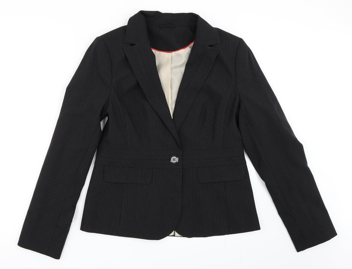New Look Womens Black Jacket Blazer Size 14