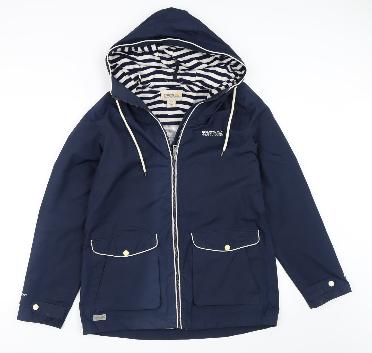 Regatta Womens Blue   Rain Coat Coat Size 12
