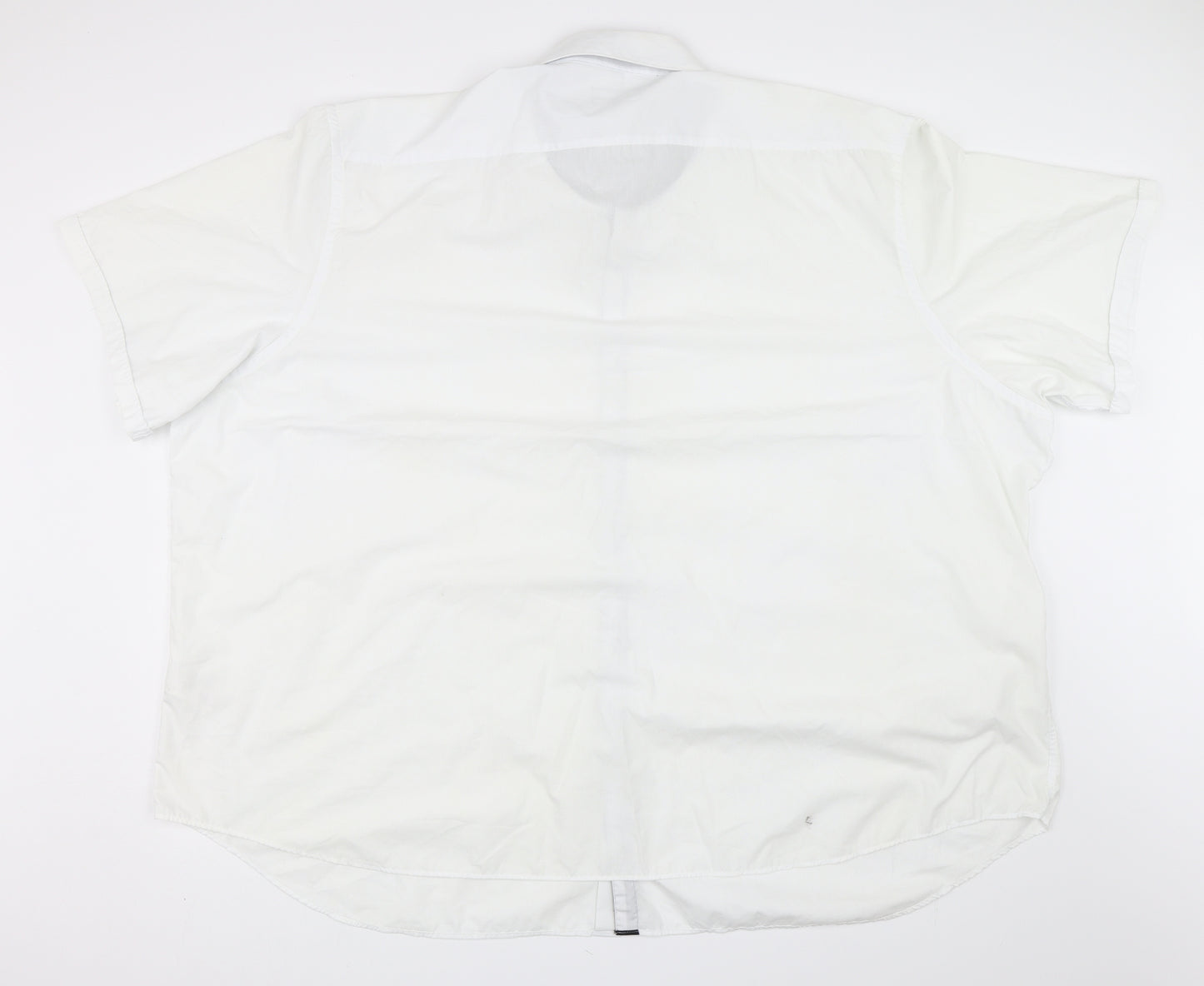 Black Label Mens White    Button-Up Size Big 5X