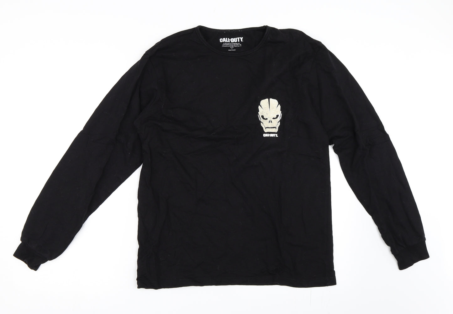 Primark Mens Black    T-Shirt Size S  - call of duty COD
