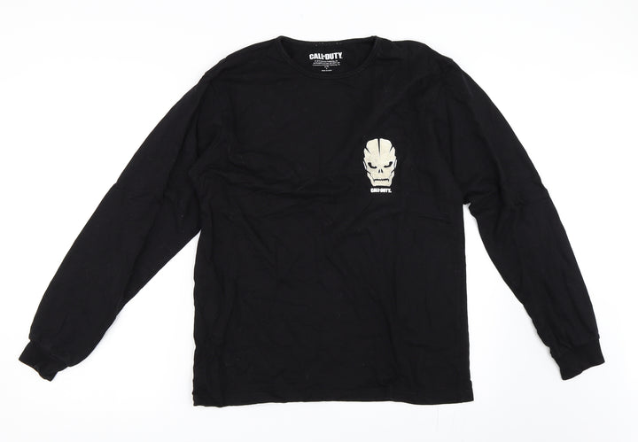 Primark Mens Black    T-Shirt Size S  - call of duty COD