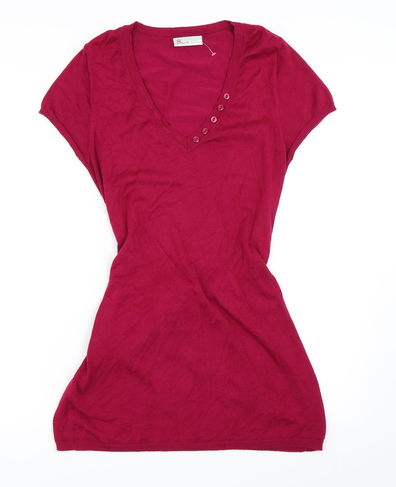BHS Womens Pink   Tunic T-Shirt Size 14