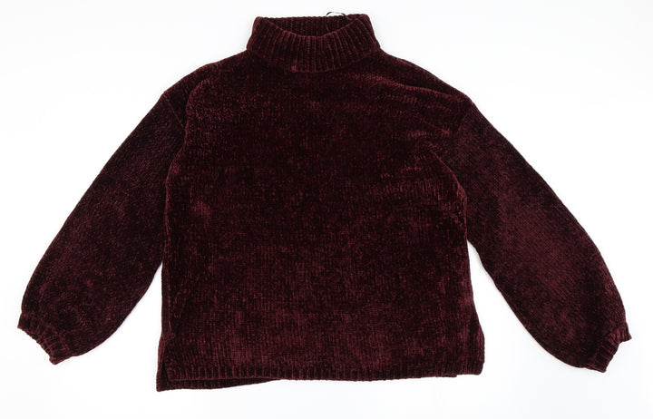 F&F Womens Purple Pullover Jumper Size 12