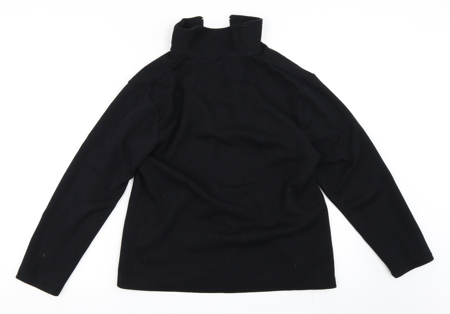 Fabrizo Womens Black   Full Zip Sweatshirt Size S
