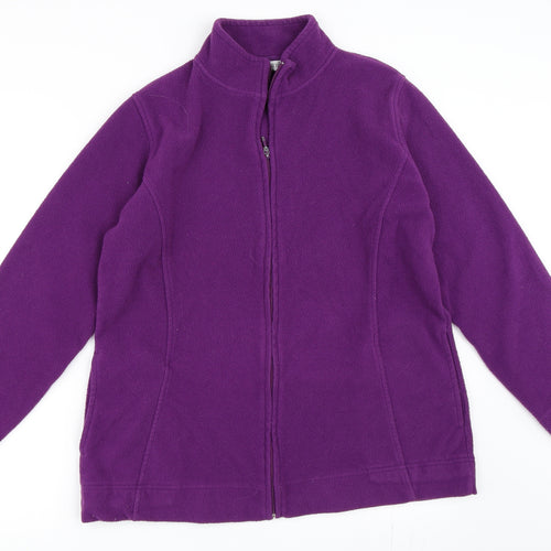 EWM Womens Purple  Fleece Jacket  Size L