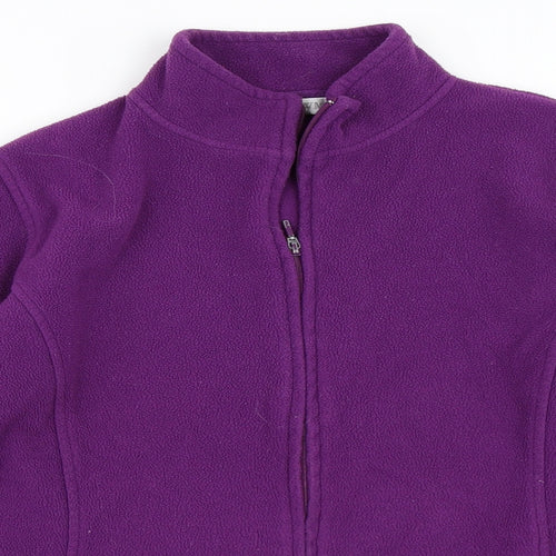EWM Womens Purple  Fleece Jacket  Size L