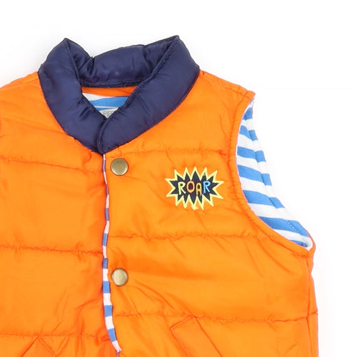 Pep&Co Boys Orange   Gilet Coat Size 18-24 Months