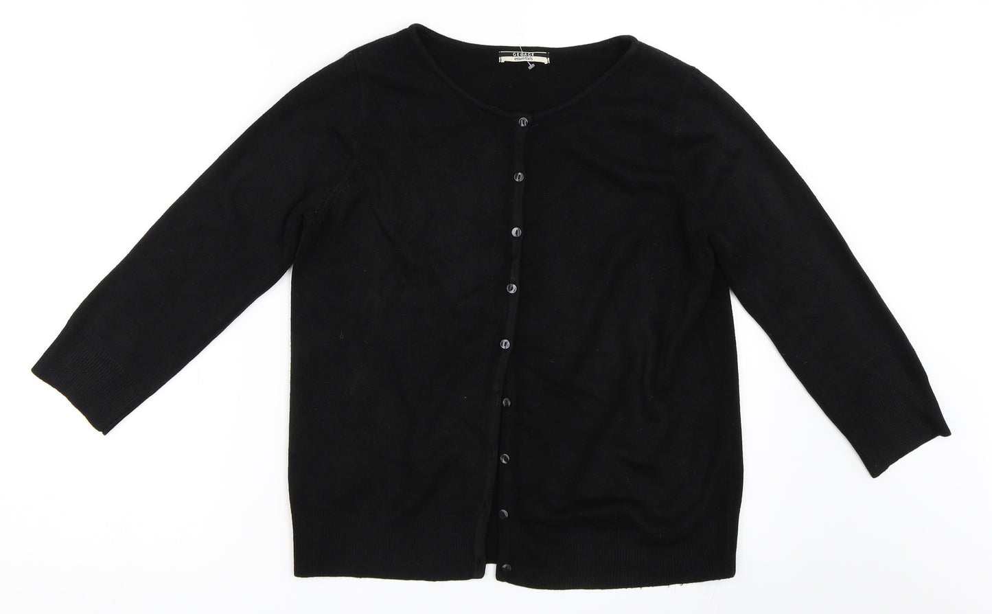 George Womens Black   Cardigan Jumper Size 14