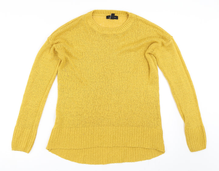 New Look Womens Yellow   Pullover Jumper Size M