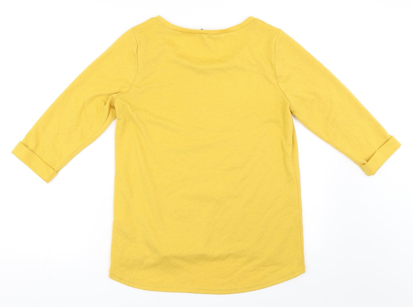 New Look Womens Yellow   Pullover Jumper Size 10
