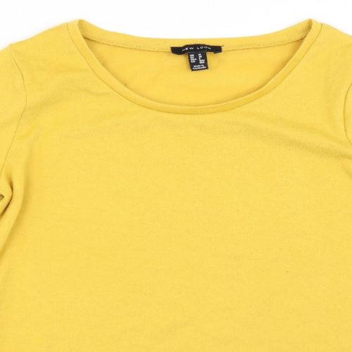 New Look Womens Yellow   Pullover Jumper Size 10