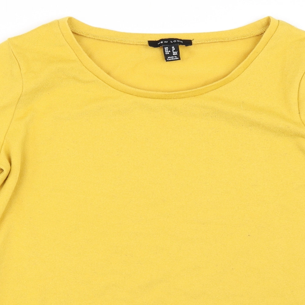 New Look Womens Yellow   Pullover Jumper Size 10